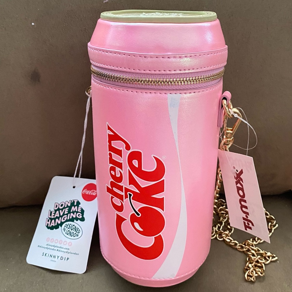 Cherry Coke Pink Can-Shaped Bag
